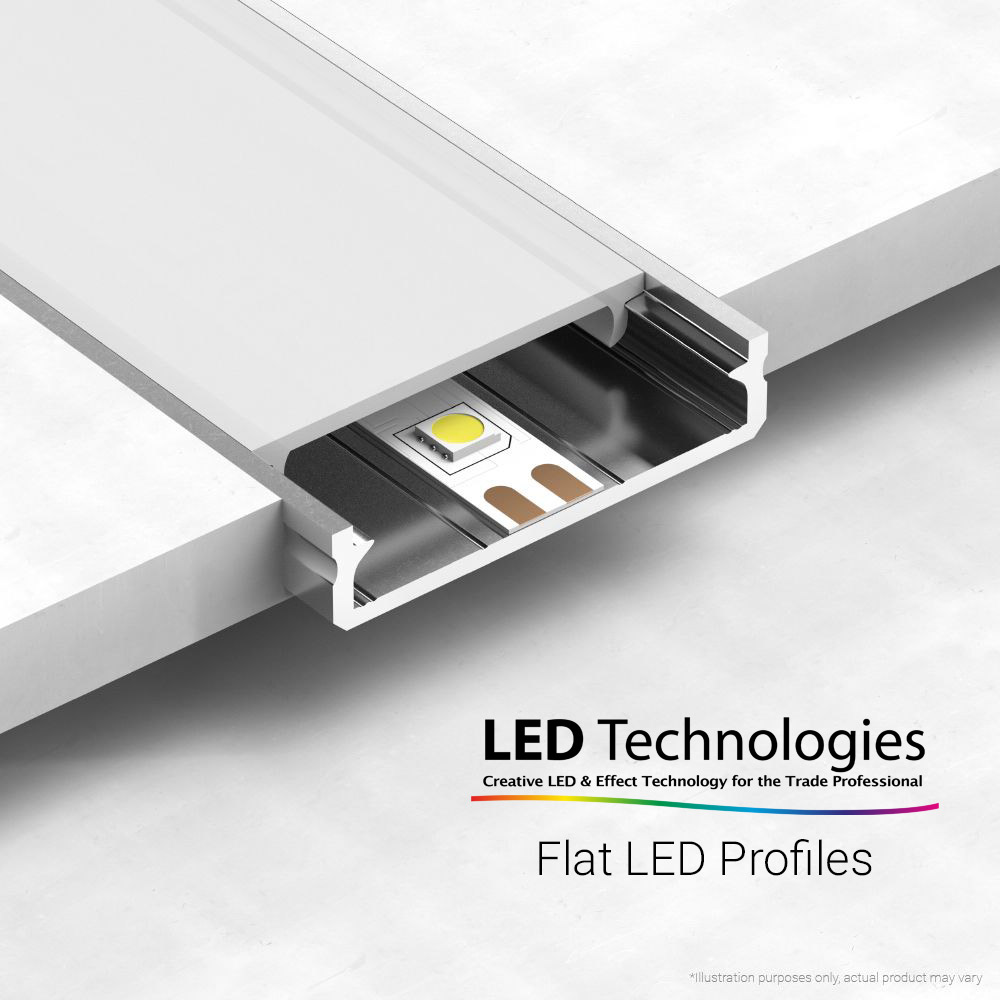 Flat Aluminium LED Profiles
